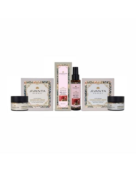 JIVANTA Herbal Pure Rose Water Kanaka Day Cream & Kanaka Night Cream Combo