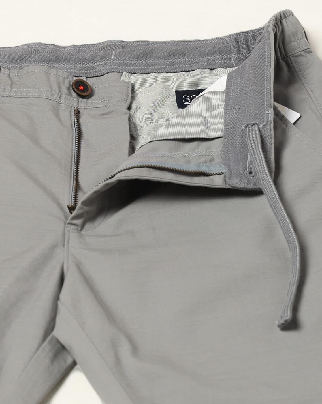 COTTON SLUB PULLON SHORTS, GREY, 28