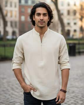 neonomad Men Regular Fit Short Kurta-picture-24