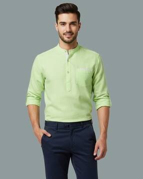 neonomad Men Regular Fit Short Kurta-picture-17