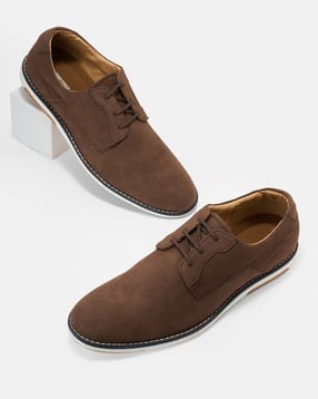 Men Round Toe Lace-Up Shoes-image-2