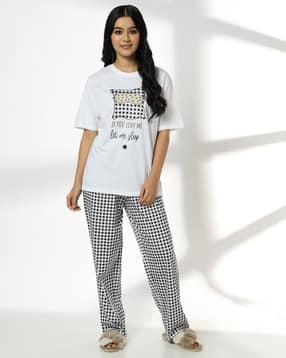 rio Women Graphic Print Top & Pyjama Set-picture-24