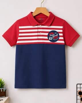 trampoline Boys Striped Regular Fit Polo T-Shirt-picture-53