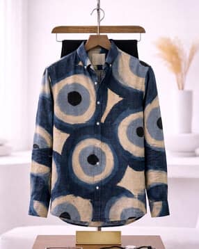 alpha tribe Men Printed Regular Fit Full-Length Sleeve Shirt-picture-52