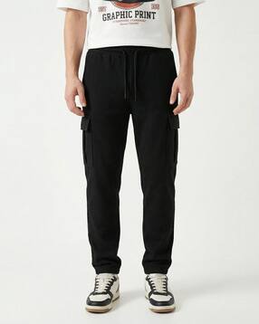 fabflee x ag Men Ribbed Relaxed Fit Cargo Pants-picture-1