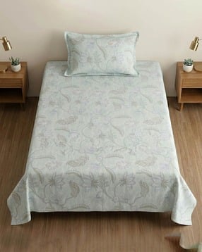 mafatlal Cotton Single Bedsheet with Pillow Cover-picture-27