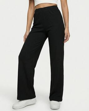 fabflee x ag Women Ribbed Relaxed Fit Trousers-picture-33