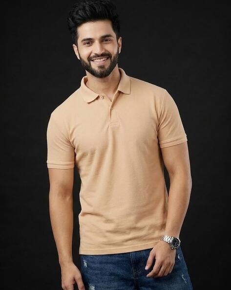 Alpha Tribe Men Slim Fit Polo T-Shirt