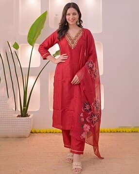 nyrika Women Embroidery Kurta Set-picture-34