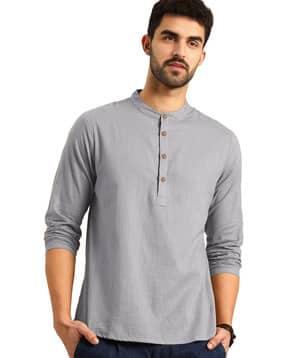 neonomad Men Slim Fit Short Kurta-picture-27