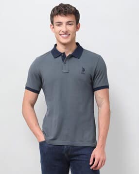 Men Patterned Regular Fit Polo T-Shirt-image-14