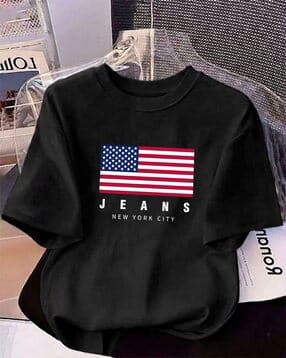 ausk Women Graphic Print Loose Fit Round-Neck T-Shirt-picture-13