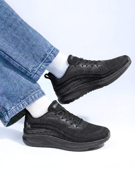 Men Round-Toe Lace-Up Sneakers