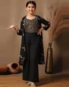 janashree fashion Girls Embroidery Straight Kurta Set-picture-10