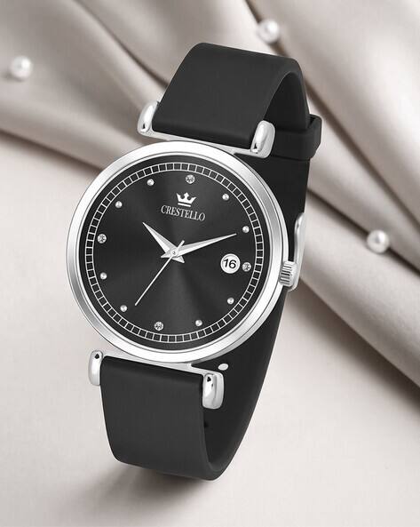 Crestello Women Analogue Watch-CR-L305-BLK