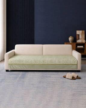 Dual-Line Pattern Style Anti Slip 2 Seater Sofa Cover -image-35