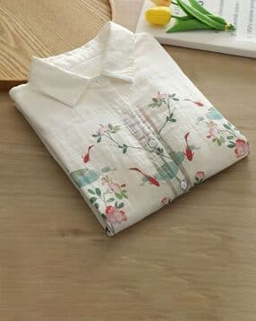 indie picks Women Floral Print Tailored Fit Shirt-picture-17