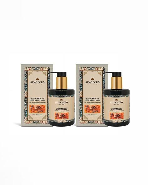 JIVANTA Chandraglow Luxury Herbal Hand & Body Wash Pack Of 2
