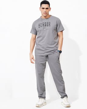weet Men Typographic Print T-Shirt & Pyjama Set-picture-42