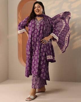 extra love by libas Women Printed 3-Piece Straight Kurta Set-picture-14