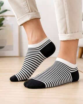 hebtroco Men Striped Ankle-Length Socks -picture-13