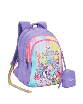genie Girls Graphic Print School Backpack-picture-35