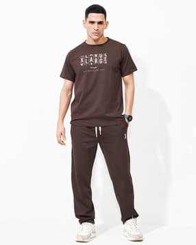 weet Men Typographic Print T-Shirt & Pyjama Set-picture-26