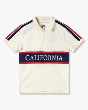 yb dnmx Boys Color-Block Print Slim Fit Polo T-Shirt-picture-46