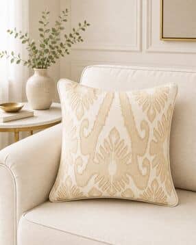 portico new york signature Ethnic Print Cotton Cushion Cover 15" x 15"-picture-36