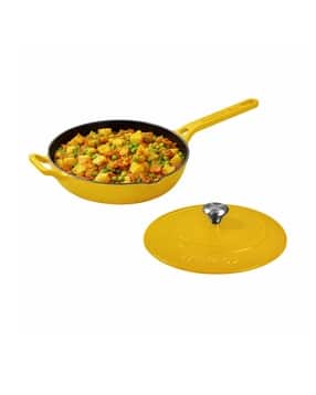cumin co. Cast Iron Non-Stick Pan with Lid-picture-17