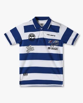 Boys Graphic Print Polo T-Shirt-image-0