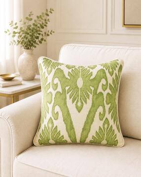 portico new york signature Ethnic Print Cotton Cushion Cover 15" x 15"-picture-40