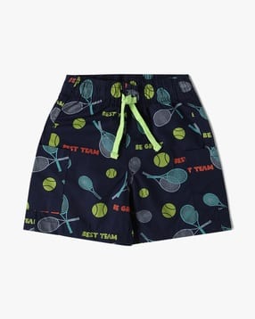 yousta Boys Printed Relaxed Fit Cotton Shorts-picture-35