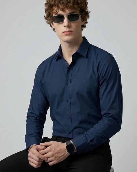 Dearise Men Spread-Collar Regular Fit Shirt