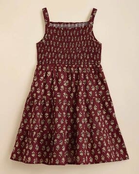 Pure Cotton Floral Casual Dress-image-23