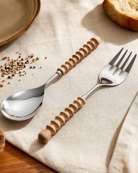 vareesha Pack of 2 Rope Turn Spoon & Fork Set-picture-14