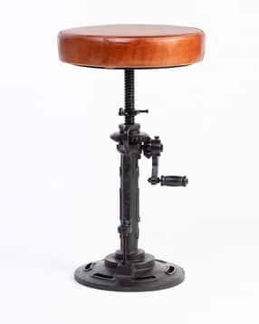 living shapes Asturius Adjustable-Height Leather Stool-picture-7