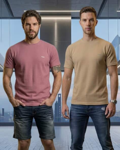 Looks United Men Regular Fit Polo T-Shirt