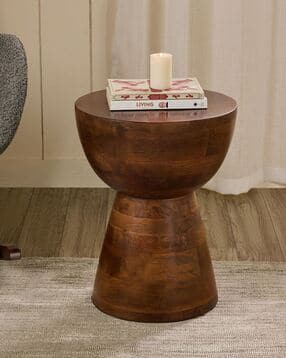 living shapes Sylvan Mango Wood Accent Table & Stool-picture-52