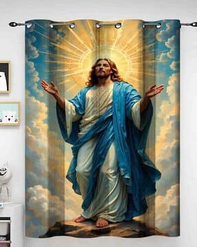 3D Printed Premium Eyelet Door Curtain-image-49