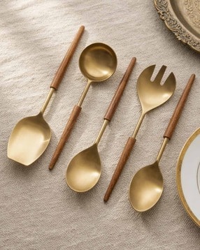 vareesha Pack of 5 Spoon Set for Dining Table-picture-12