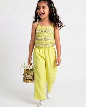 hopscotch Girls Embellished 2-Piece Kurta Suit Set-picture-23