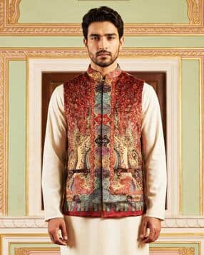 jompers Men Printed Nehru Jacket-picture-41