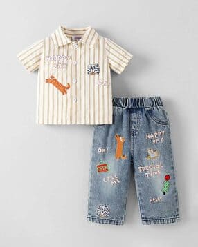 hopscotch Boys Cotton Printed 2 Piece Set  -picture-53