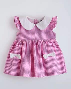 hopscotch Checks Fit & Flare Dress-picture-14