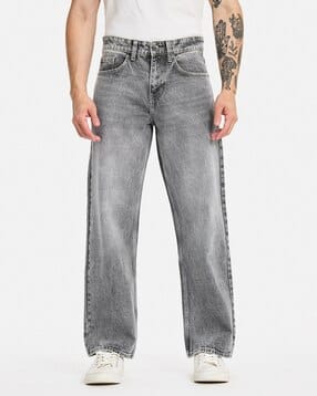 snitch Men Mid-Rise Washed Relaxed Jeans-picture-14