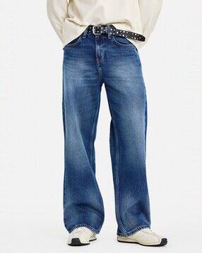 snitch Men Mid-Rise Washed Relaxed Jeans-picture-13