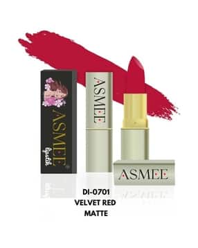 asmee Long Lasting  Non Transfer Matte Lipstick 4.2 g - Velvet Red-picture-13