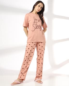 rio Women Graphic Print T-Shirt & Pyjamas Sets-picture-18
