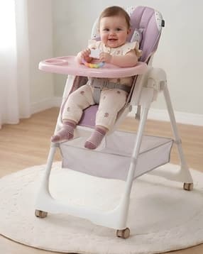 Printed 16 positions Elephant Design High Chair-image-23
